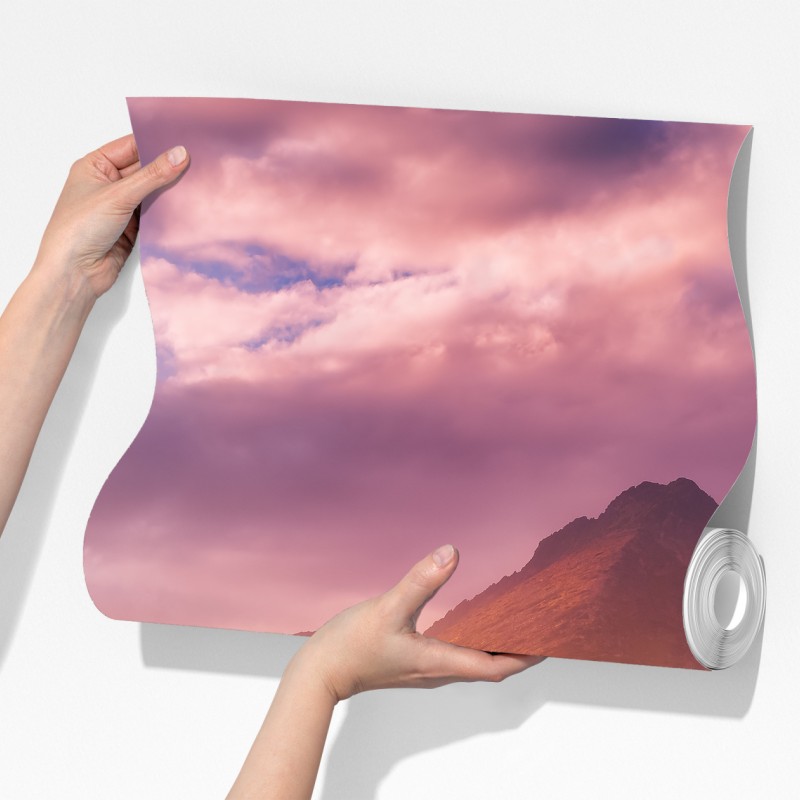 Fototapeta zachód słońca nad Štrbské Pleso – Wallissimo® Fototapeta zachód słońca nad Štrbské Pleso – Wallissimo®