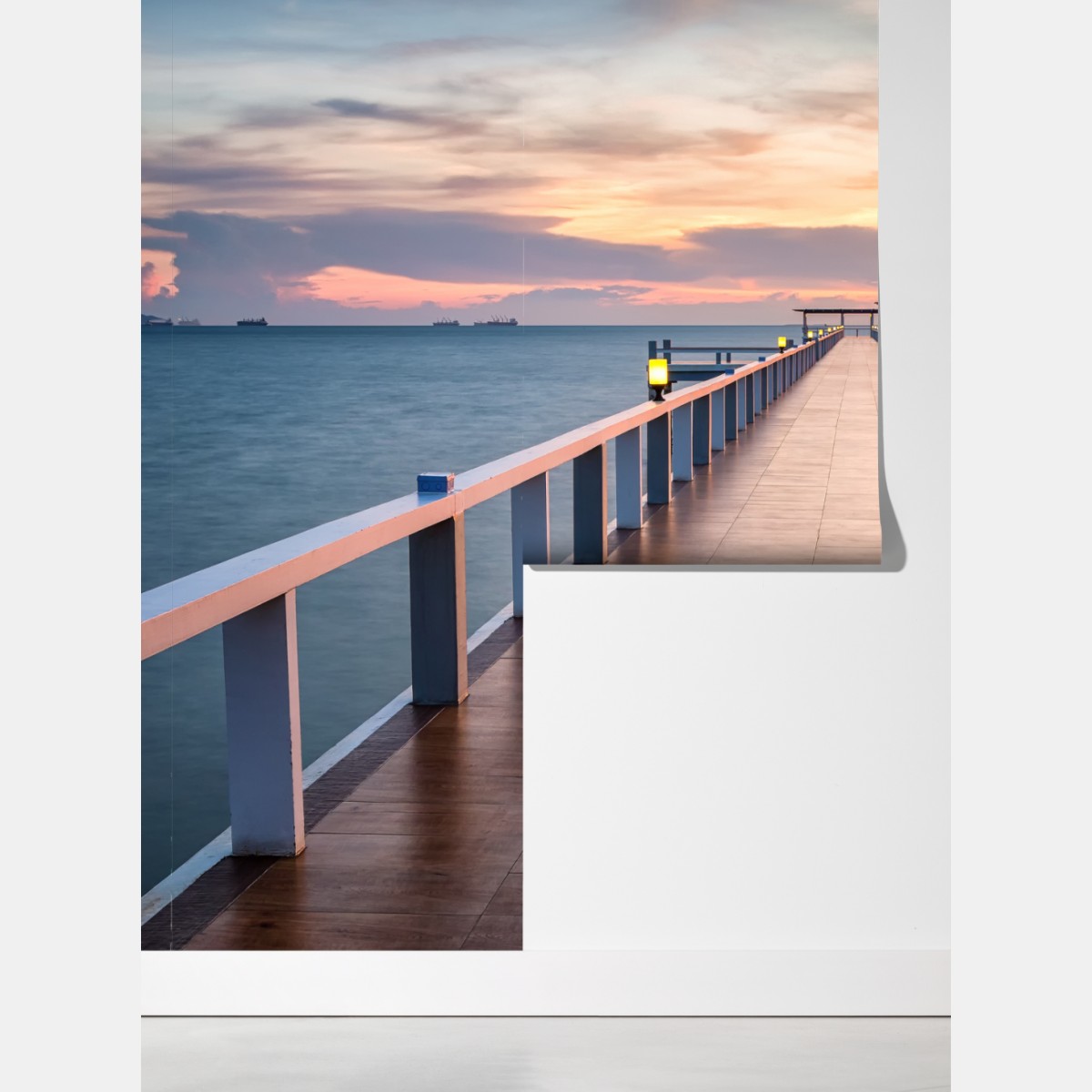 Fototapeta molo o zachodzie słońca – Wallissimo® Fototapeta molo o zachodzie słońca – Wallissimo®