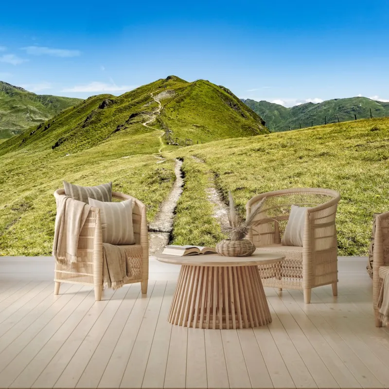 Fototapeta kręty szlak w Zillertalu