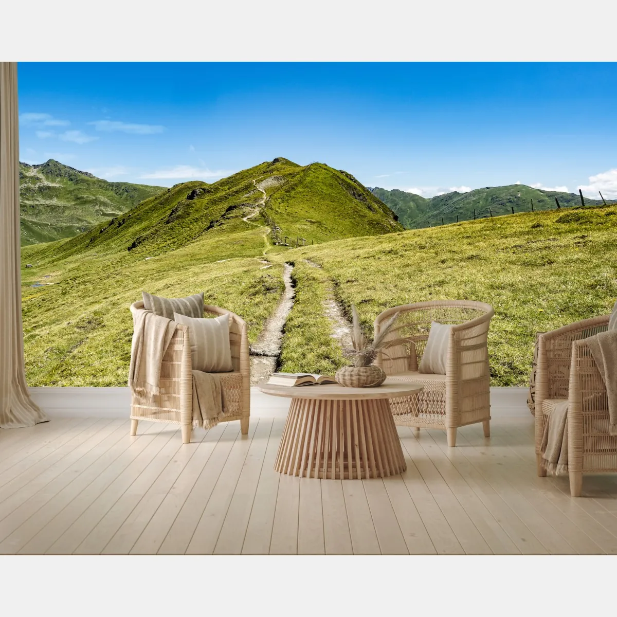 Fototapeta kręty szlak w Zillertalu – Wallissimo® Fototapeta kręty szlak w Zillertalu – Wallissimo®