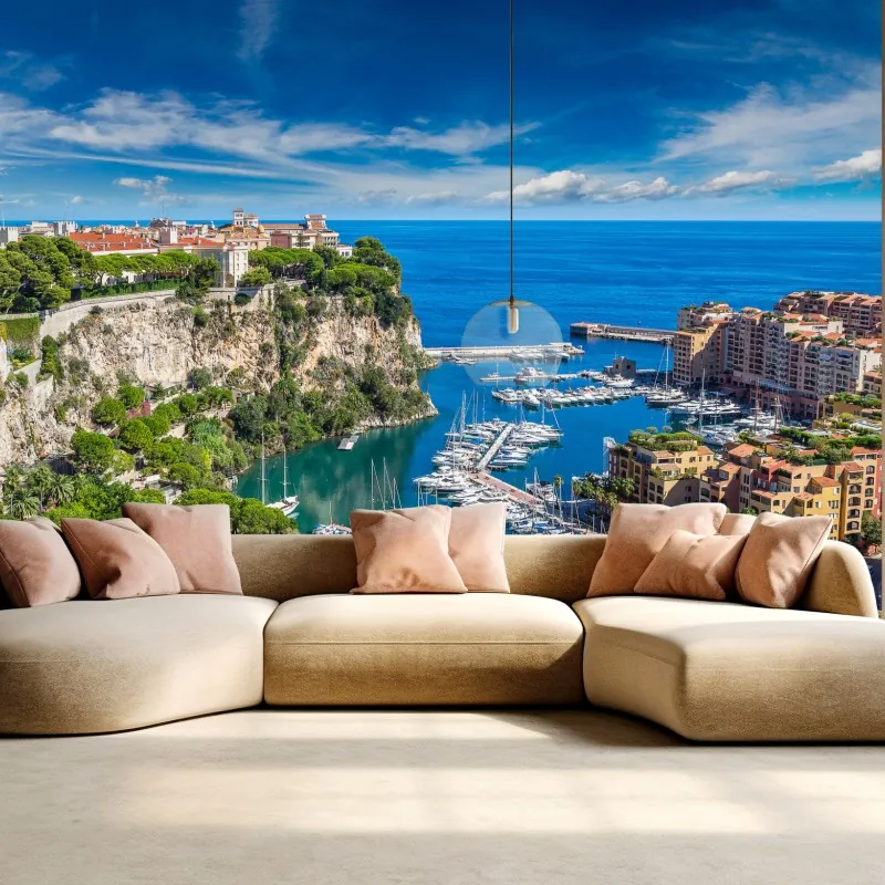 Fototapeta panorama portu Monte Carlo – Wallissimo® Fototapeta panorama portu Monte Carlo – Wallissimo®