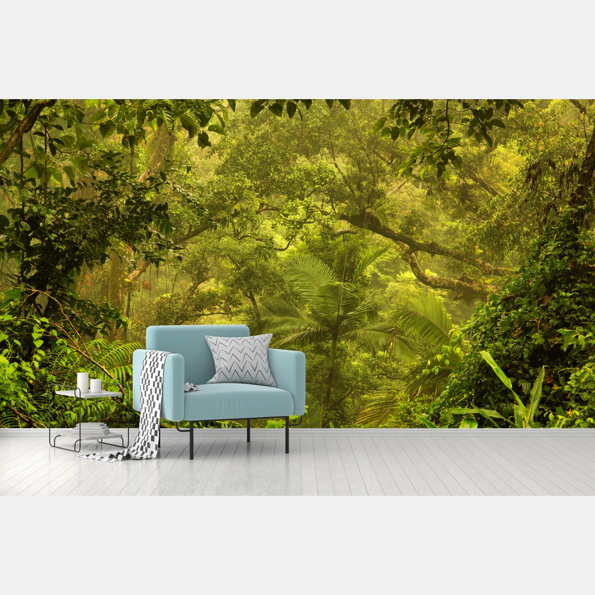 Wall mural lush rainforest canopy near Cairns