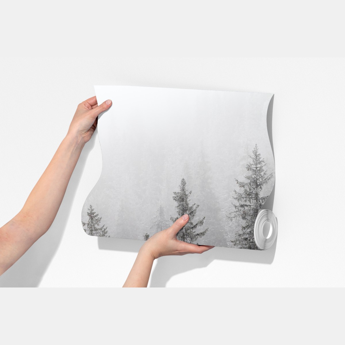 Fototapeta mglisty zimowy las w Karpatach – Wallissimo® Fototapeta mglisty zimowy las w Karpatach – Wallissimo®