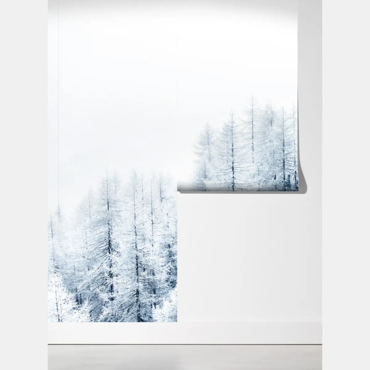 Fototapeta zimowa cisza: zaśnieżony las – Wallissimo® Fototapeta zimowa cisza: zaśnieżony las – Wallissimo®