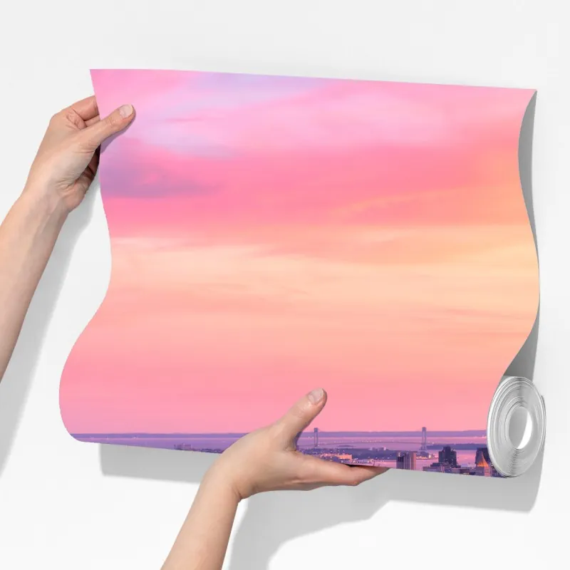 Fototapeta Nowy Jork panorama miasta o zachodzie słońca – Wallissimo® Fototapeta Nowy Jork panorama miasta o zachodzie słońca – Wallissimo®