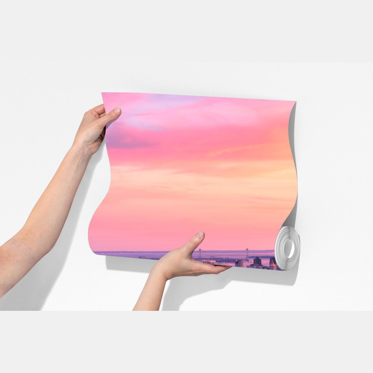 Fototapeta Nowy Jork panorama miasta o zachodzie słońca – Wallissimo® Fototapeta Nowy Jork panorama miasta o zachodzie słońca – Wallissimo®