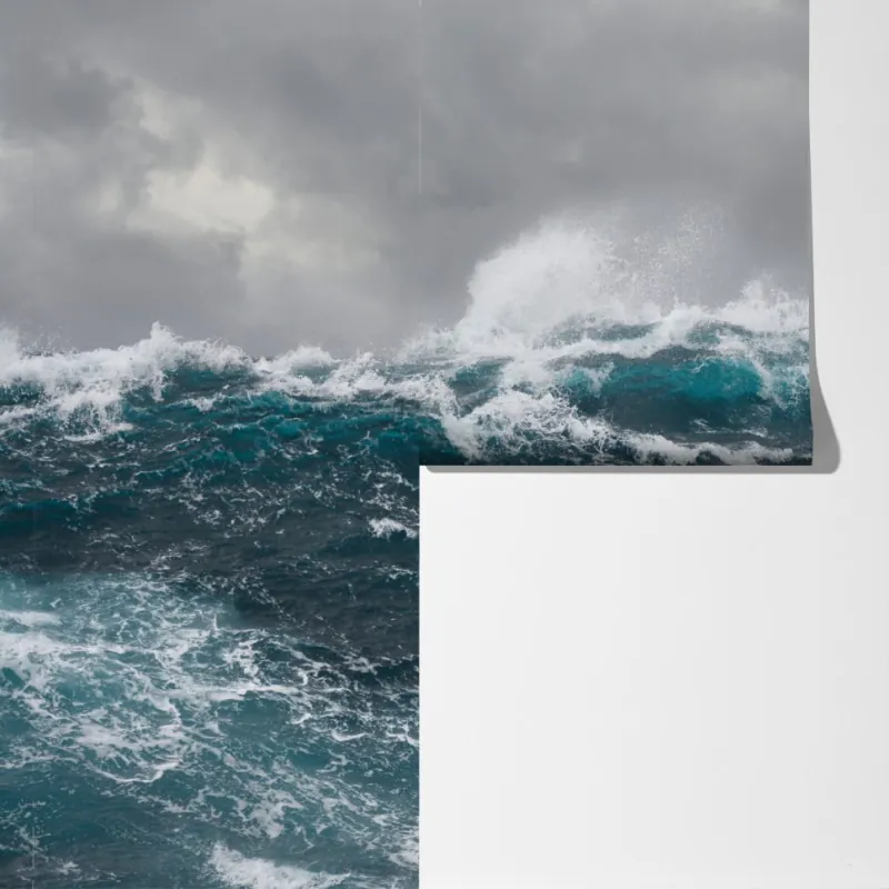 Fototapeta burzliwe morze z rozbijającymi się falami – Wallissimo® Fototapeta burzliwe morze z rozbijającymi się falami – Wallissimo®