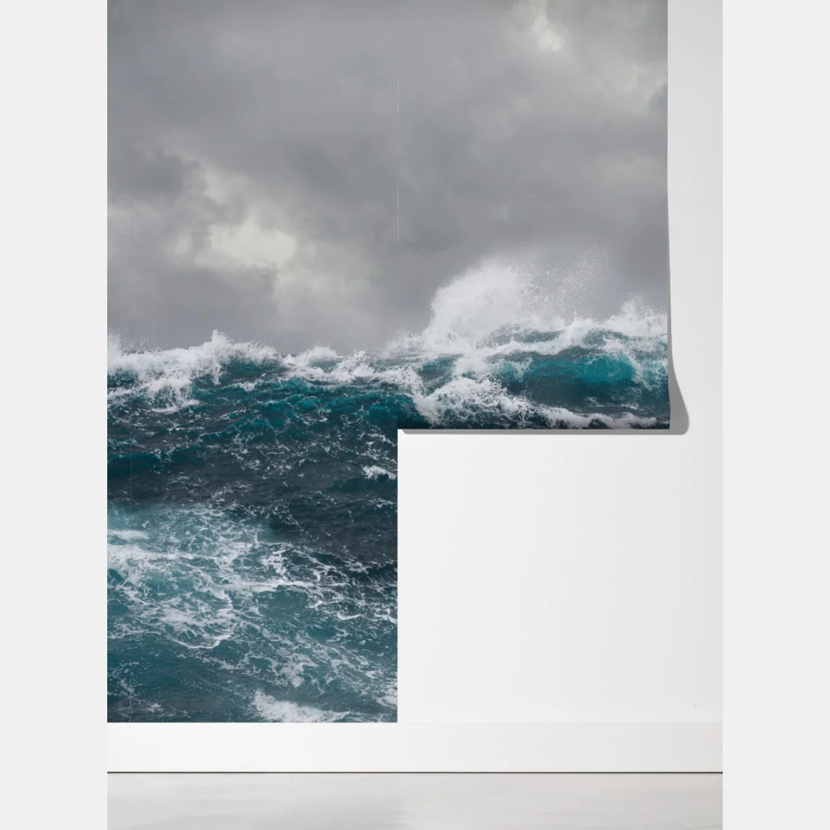 Fototapeta burzliwe morze z rozbijającymi się falami – Wallissimo® Fototapeta burzliwe morze z rozbijającymi się falami – Wallissimo®