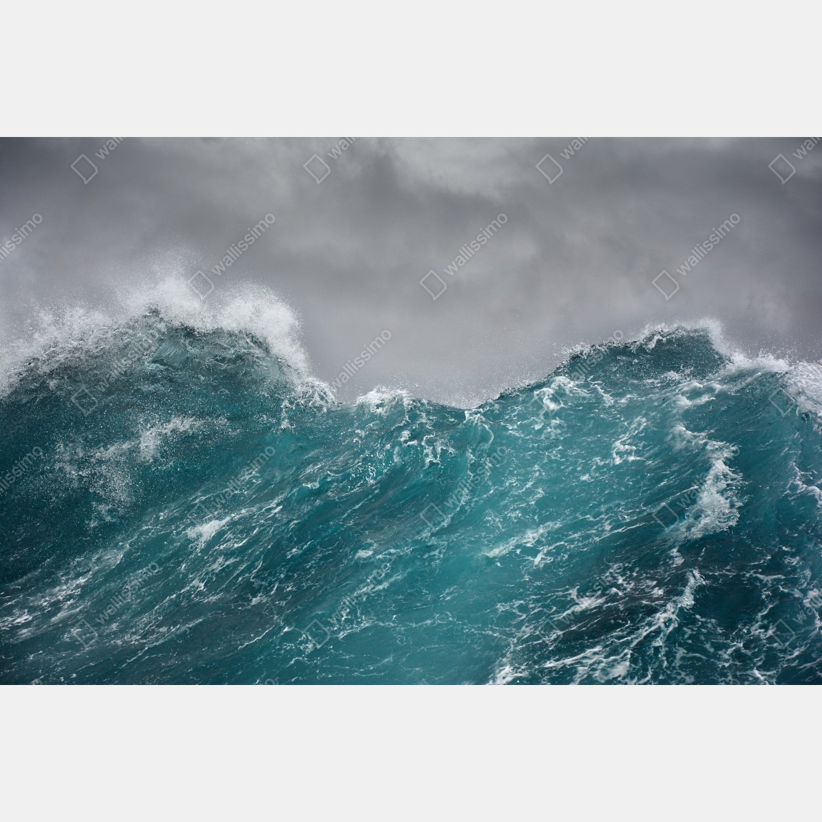 Fototapeta gwałtowne turkusowe fale oceanu – Wallissimo® Fototapeta gwałtowne turkusowe fale oceanu – Wallissimo®