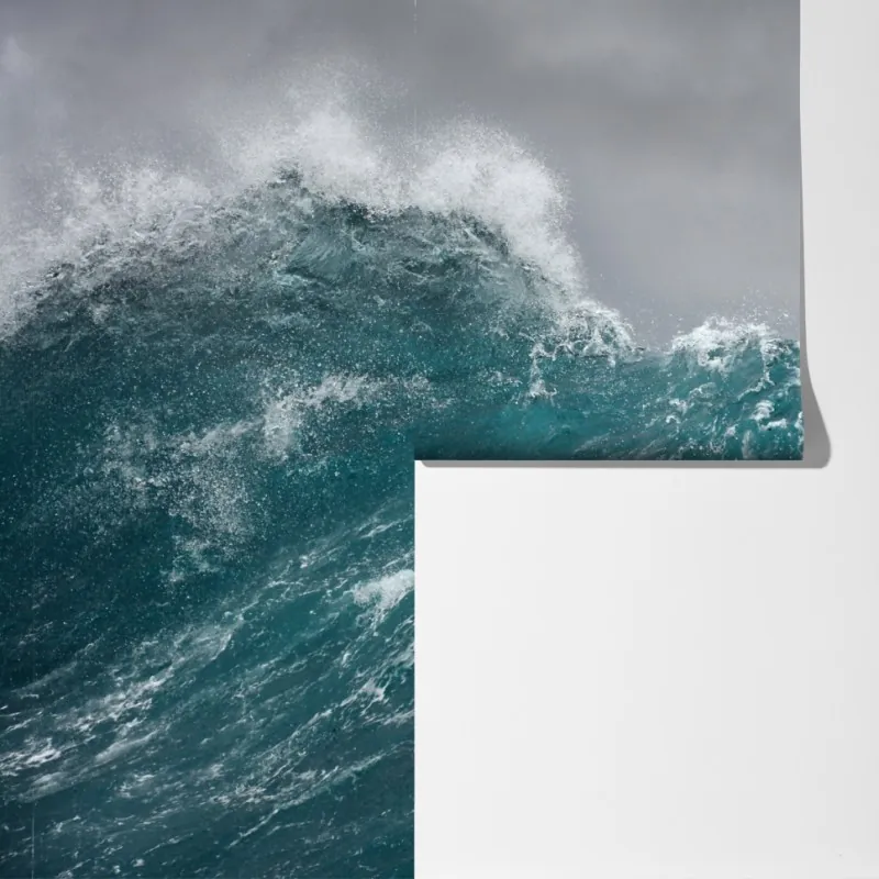 Fototapeta gwałtowne turkusowe fale oceanu – Wallissimo® Fototapeta gwałtowne turkusowe fale oceanu – Wallissimo®