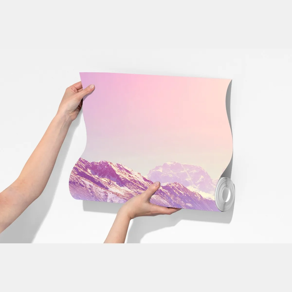 Fototapeta pastelowa dolina górska o świcie – Wallissimo® Fototapeta pastelowa dolina górska o świcie – Wallissimo®