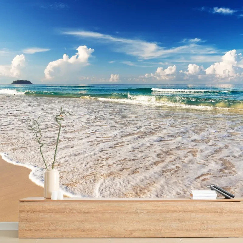 Fototapeta plaża Karon, Phuket poranek spokoju – Wallissimo® Fototapeta plaża Karon, Phuket poranek spokoju – Wallissimo®