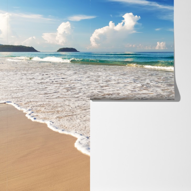 Fototapeta plaża Karon, Phuket poranek spokoju – Wallissimo® Fototapeta plaża Karon, Phuket poranek spokoju – Wallissimo®