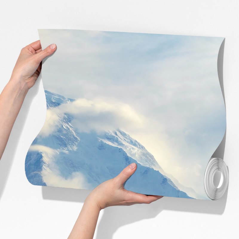 Fototapeta majestatyczny śnieżny szczyt górski – Wallissimo® Fototapeta majestatyczny śnieżny szczyt górski – Wallissimo®