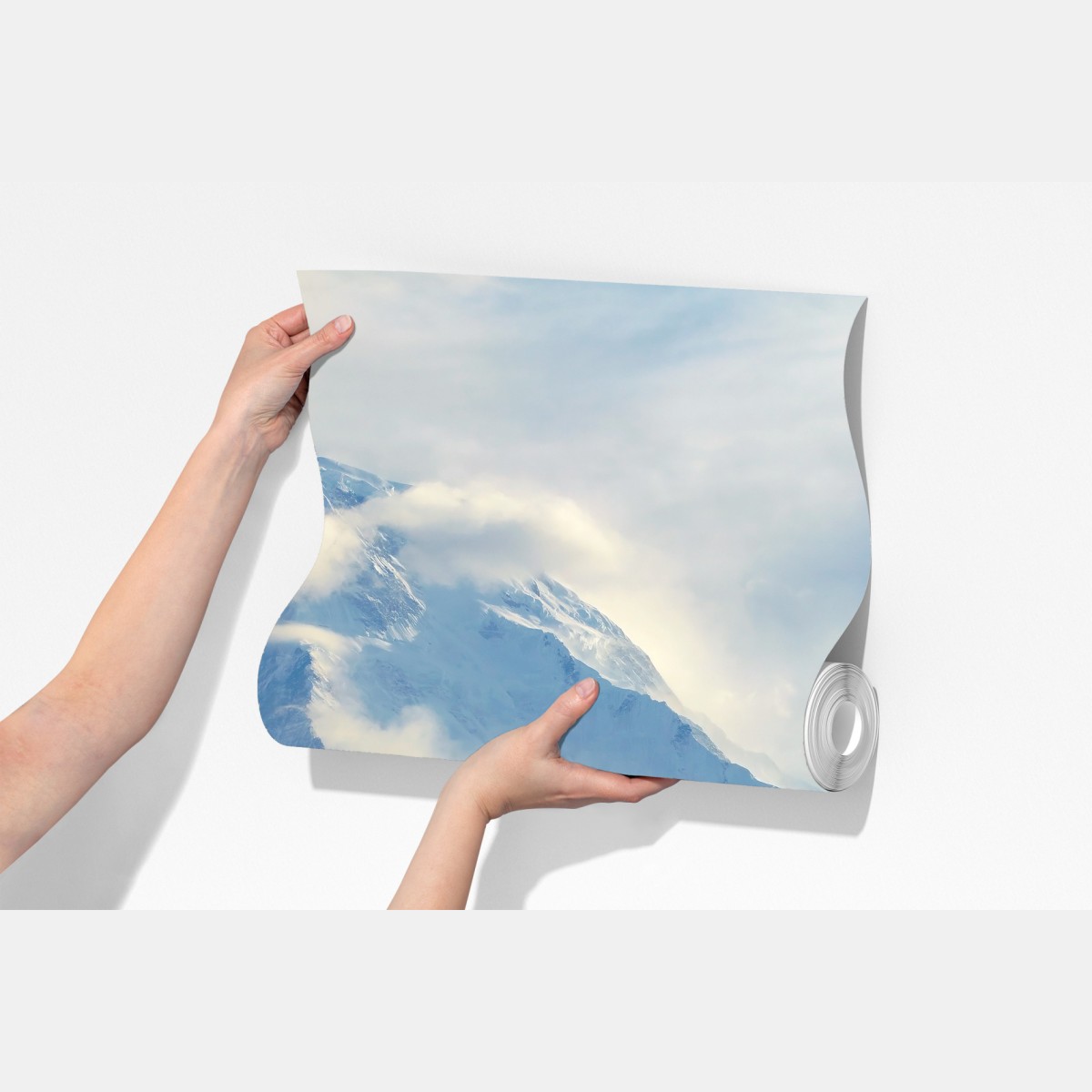 Fototapeta majestatyczny śnieżny szczyt górski – Wallissimo® Fototapeta majestatyczny śnieżny szczyt górski – Wallissimo®