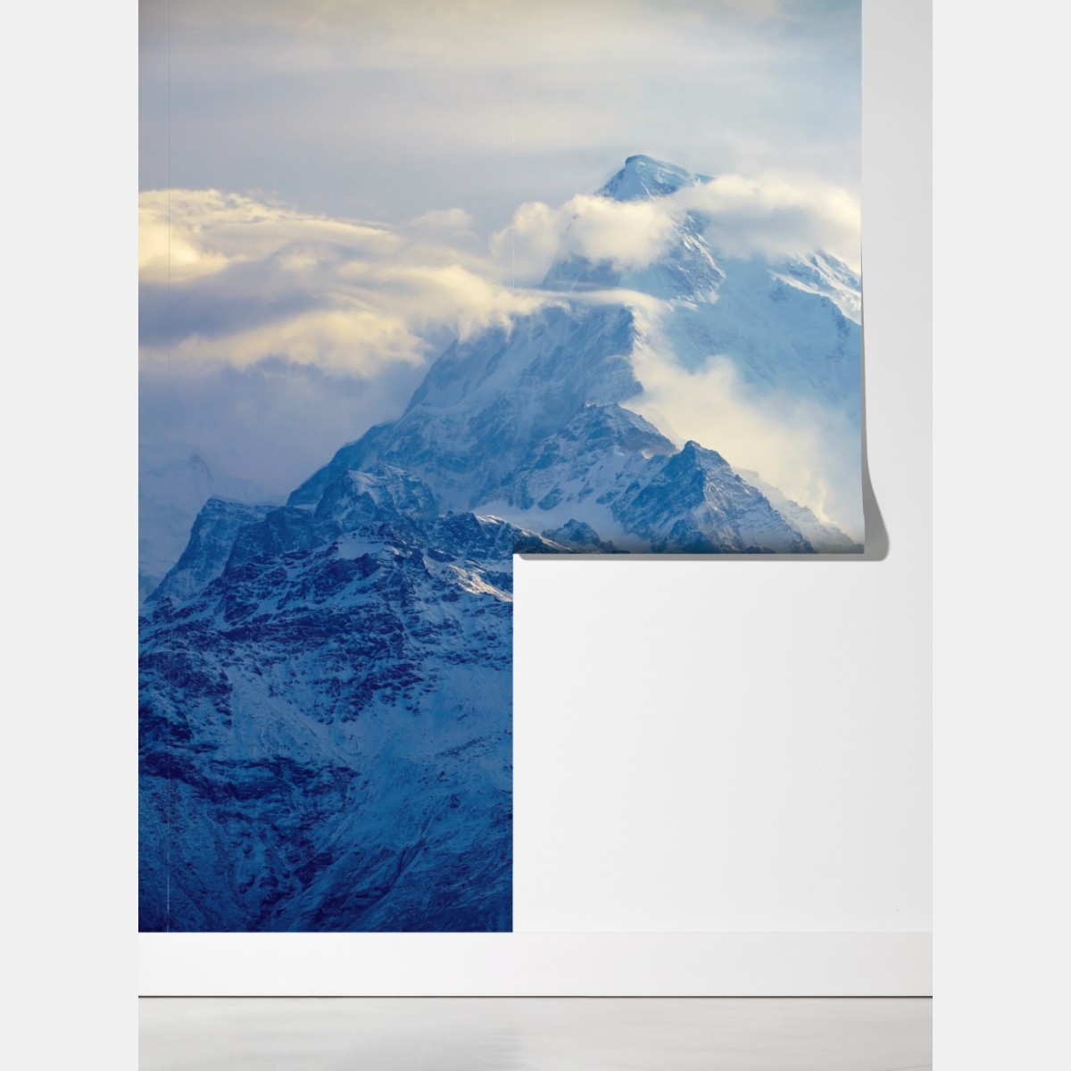 Fototapeta majestatyczny śnieżny szczyt górski – Wallissimo® Fototapeta majestatyczny śnieżny szczyt górski – Wallissimo®