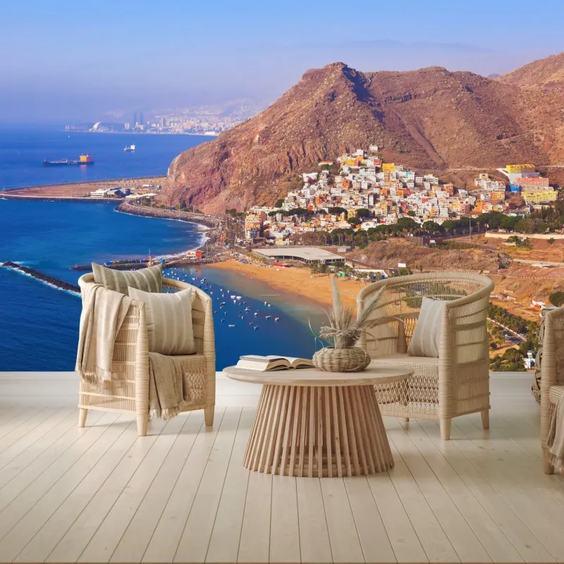 Fototapeta plażowy pejzaż Playa de Las Teresitas, Teneryfa