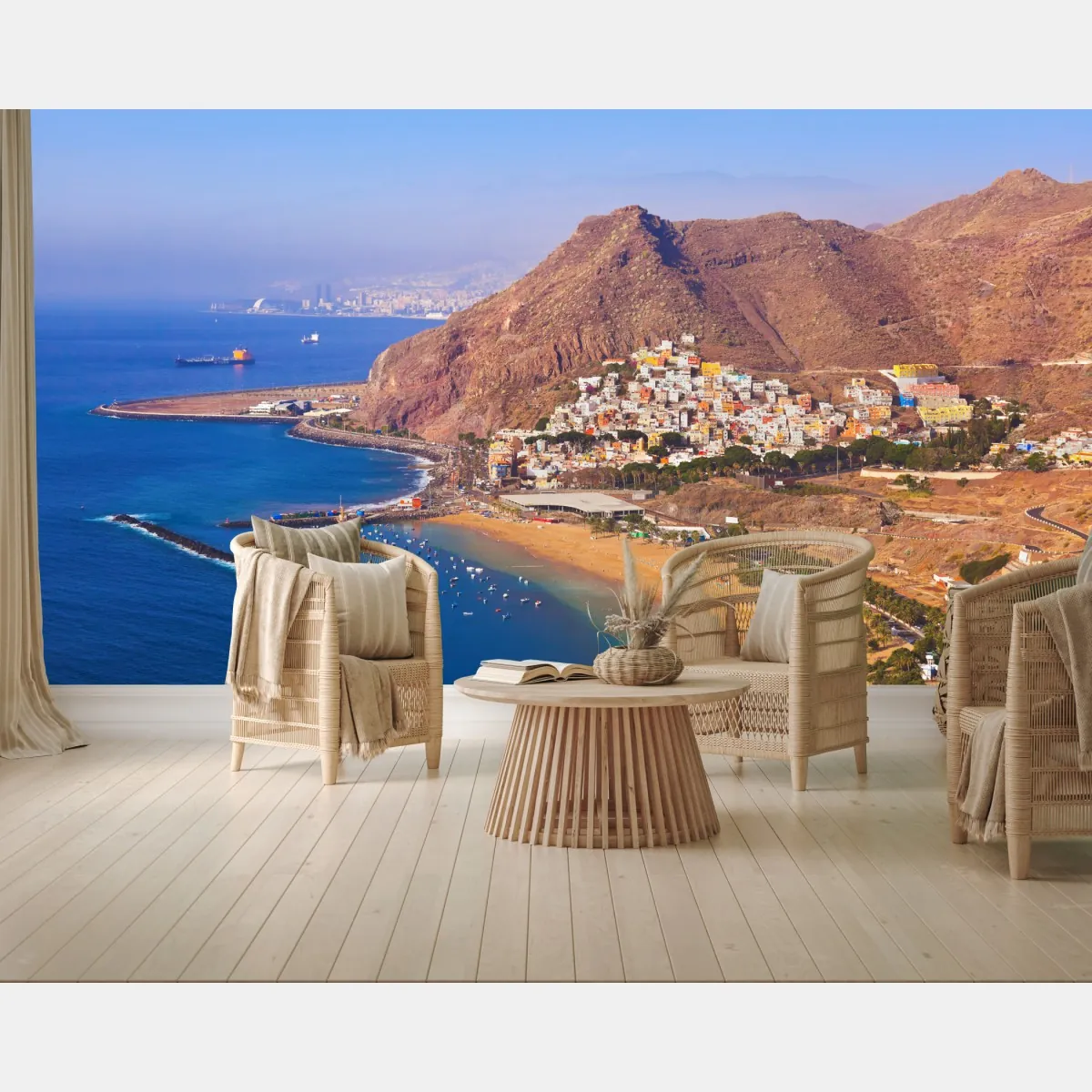 Fototapeta plażowy pejzaż Playa de Las Teresitas, Teneryfa – Wallissimo® Fototapeta plażowy pejzaż Playa de Las Teresitas, Teneryfa – Wallissimo®