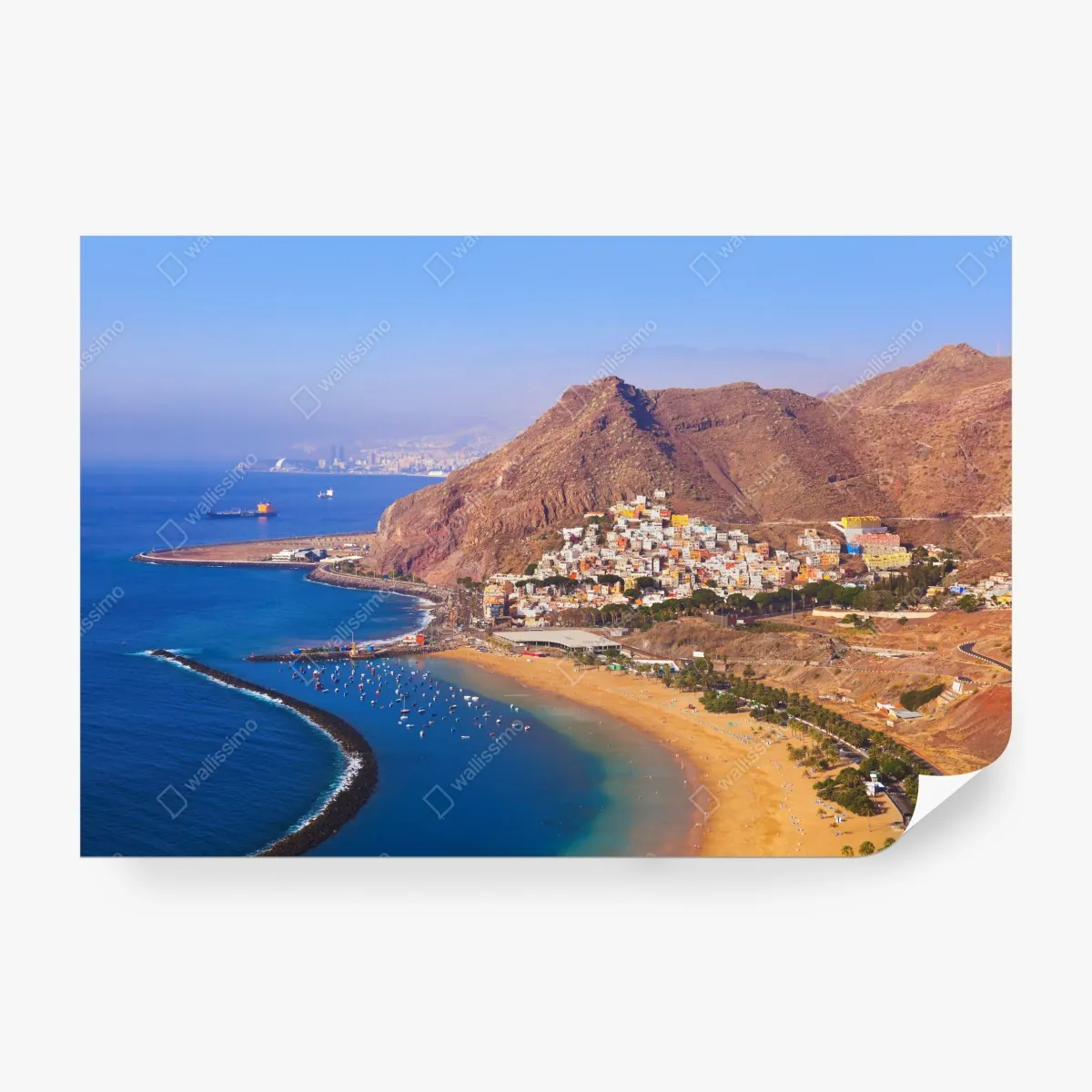 Fototapeta plażowy pejzaż Playa de Las Teresitas, Teneryfa – Wallissimo® Fototapeta plażowy pejzaż Playa de Las Teresitas, Teneryfa – Wallissimo®