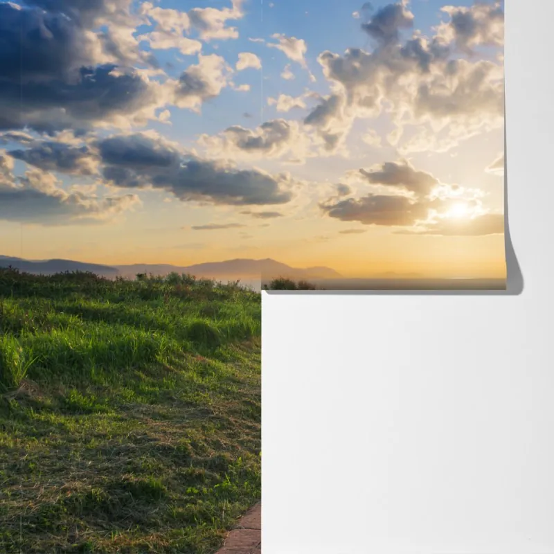 Fototapeta ścieżka nad morzem o wschodzie słońca – Wallissimo® Fototapeta ścieżka nad morzem o wschodzie słońca – Wallissimo®