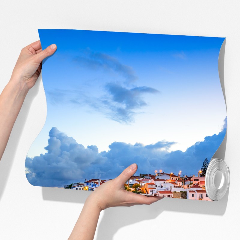 Fototapeta Azenhas do Mar nadmorska wioska na klifie, Portugalia – Wallissimo® Fototapeta Azenhas do Mar nadmorska wioska na klifie, Portugalia – Wallissimo®