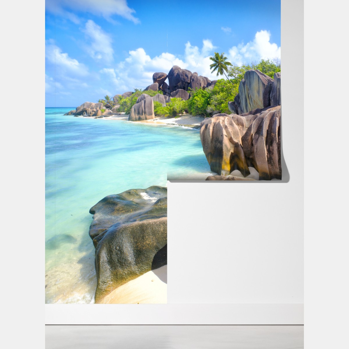 Fototapeta Anse Source d'Argent, La Digue turkusowa plaża marzeń – Wallissimo® Fototapeta Anse Source d'Argent, La Digue turkusowa plaża marzeń – Wallissimo®