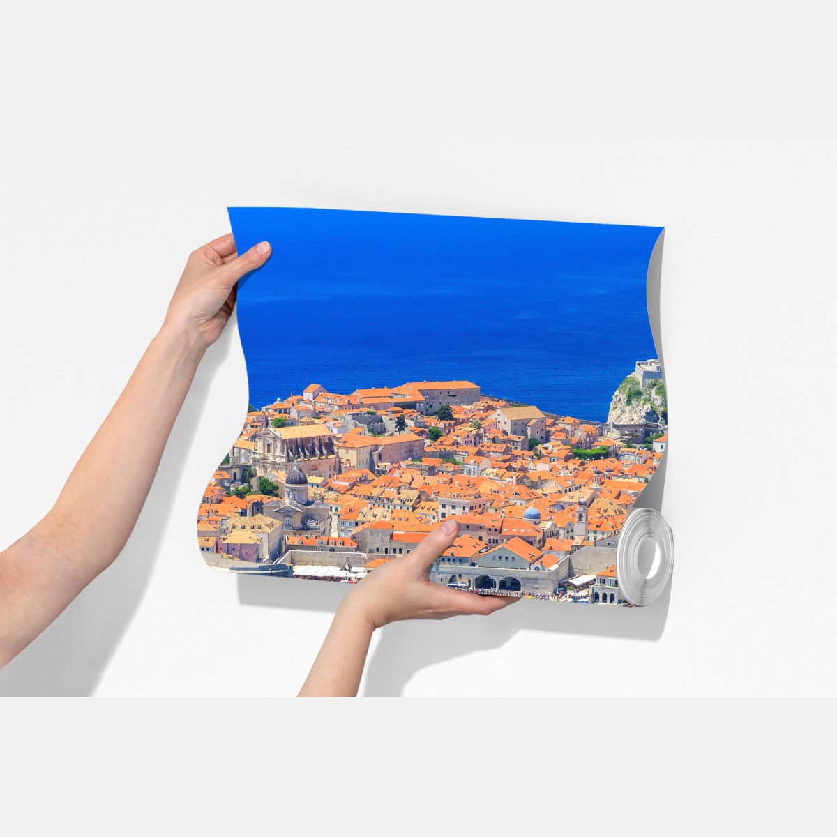 Fototapeta Dubrownik stare miasto z lotu ptaka – Wallissimo® Fototapeta Dubrownik stare miasto z lotu ptaka – Wallissimo®