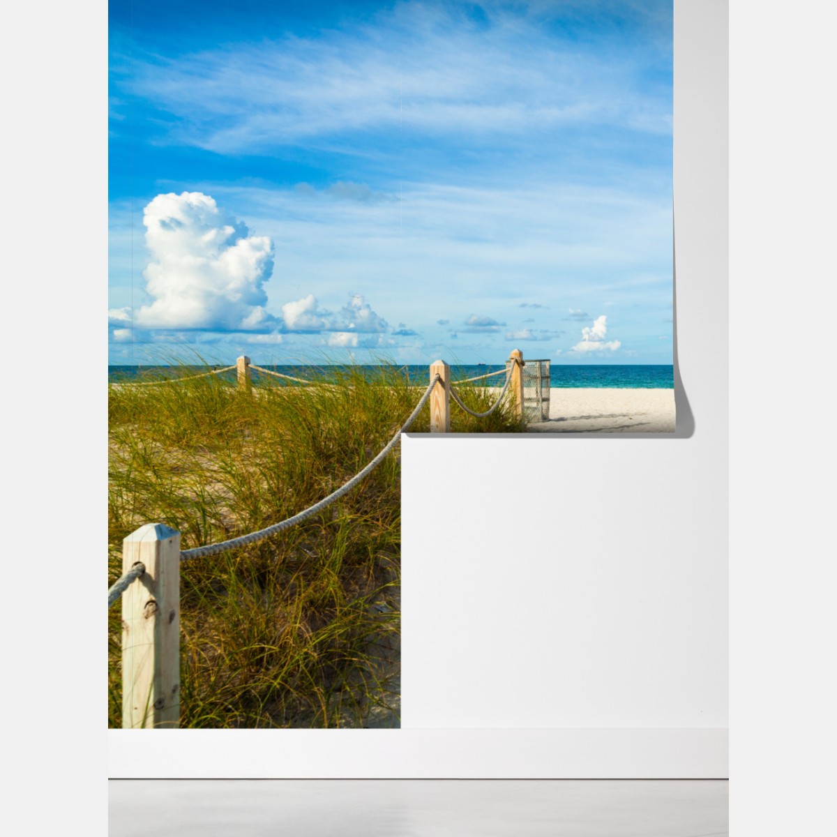 Fototapeta ścieżka na plażę w Miami – Wallissimo® Fototapeta ścieżka na plażę w Miami – Wallissimo®