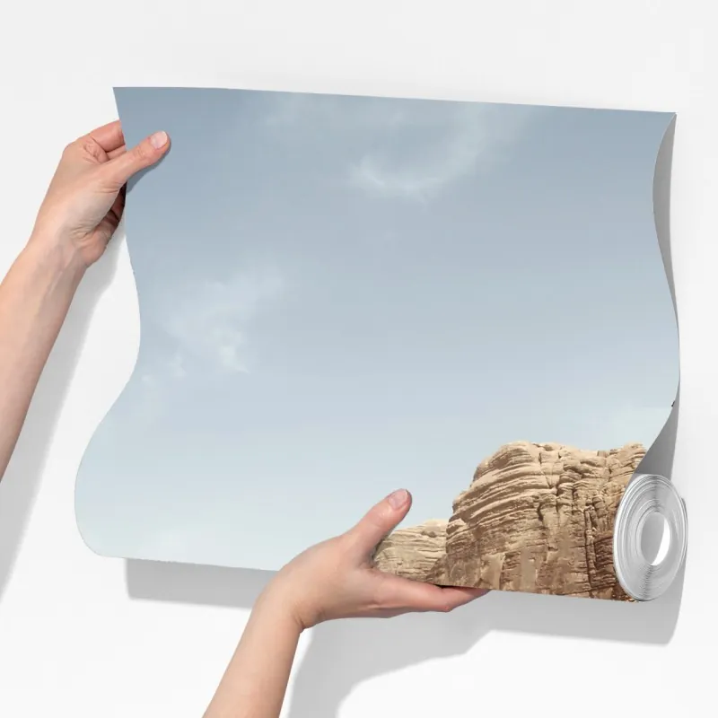 Fototapeta rozległa panorama pustyni Wadi Rum, Jordania – Wallissimo® Fototapeta rozległa panorama pustyni Wadi Rum, Jordania – Wallissimo®