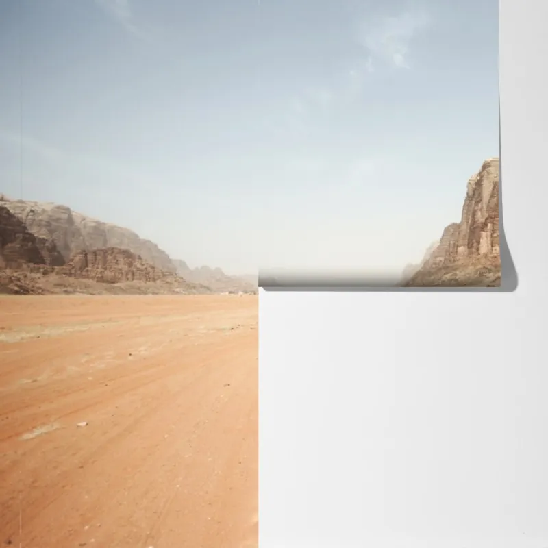 Fototapeta rozległa panorama pustyni Wadi Rum, Jordania – Wallissimo® Fototapeta rozległa panorama pustyni Wadi Rum, Jordania – Wallissimo®