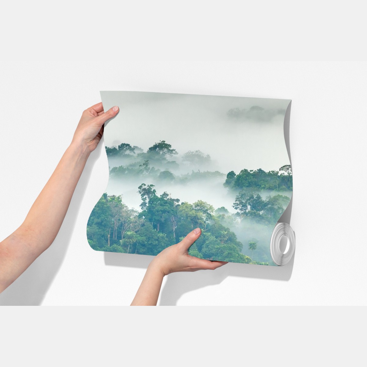 Fototapeta poranna mgła nad lasem Kaeng Krachan – Wallissimo® Fototapeta poranna mgła nad lasem Kaeng Krachan – Wallissimo®