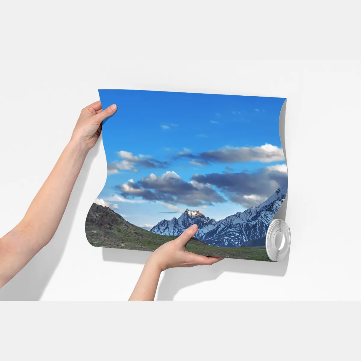 Fototapeta spokojne jezioro górskie w Himalajach latem – Wallissimo® Fototapeta spokojne jezioro górskie w Himalajach latem – Wallissimo®