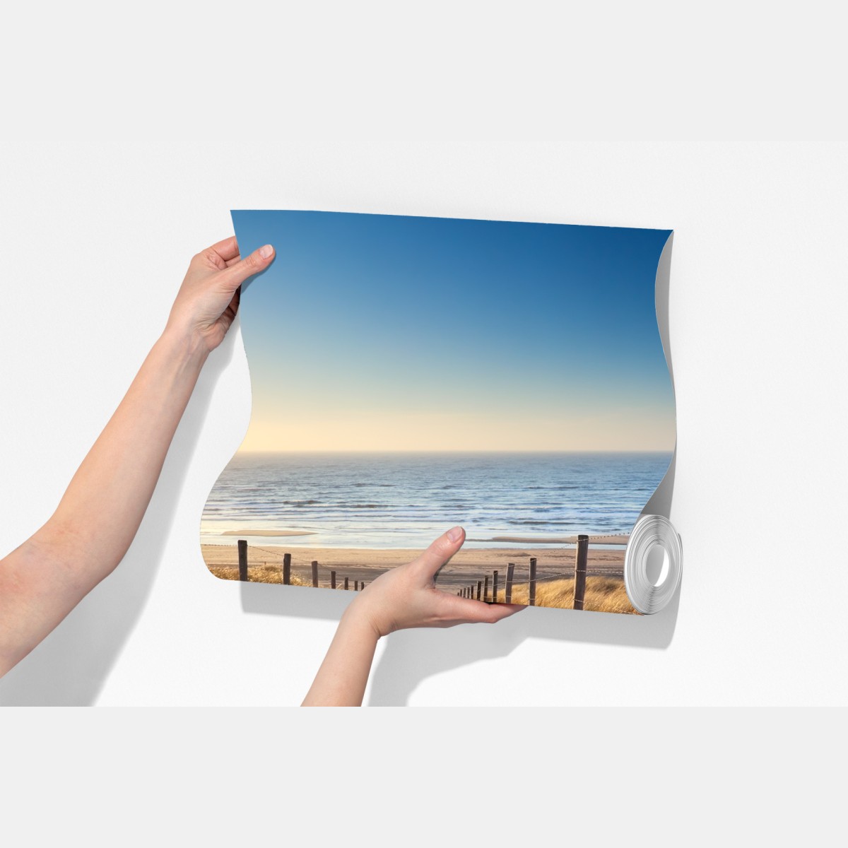 Fototapeta ścieżka na plażę o zachodzie słońca w Zandvoort – Wallissimo® Fototapeta ścieżka na plażę o zachodzie słońca w Zandvoort – Wallissimo®