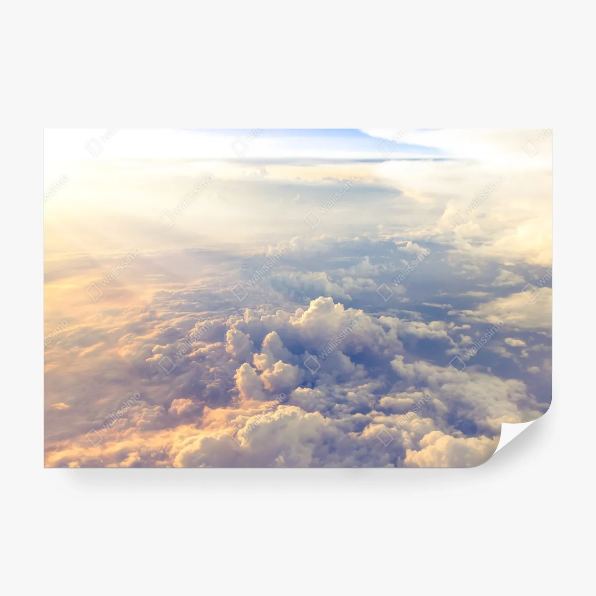 Fototapeta słoneczne chmury nad horyzontem – Wallissimo® Fototapeta słoneczne chmury nad horyzontem – Wallissimo®