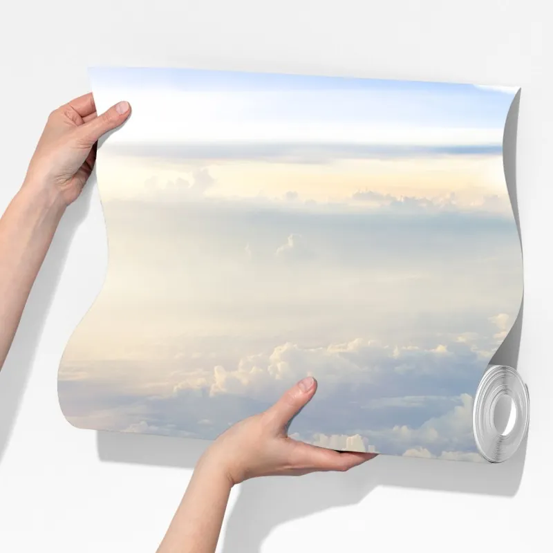 Fototapeta słoneczne chmury nad horyzontem – Wallissimo® Fototapeta słoneczne chmury nad horyzontem – Wallissimo®