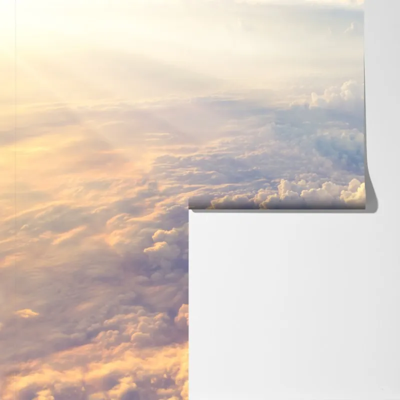 Fototapeta słoneczne chmury nad horyzontem – Wallissimo® Fototapeta słoneczne chmury nad horyzontem – Wallissimo®