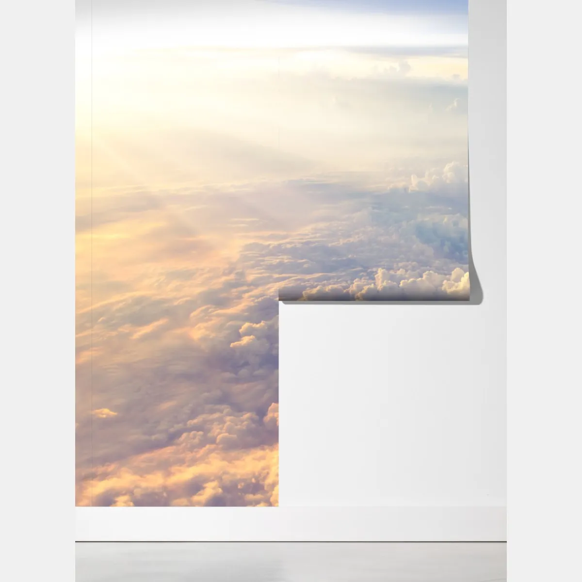 Fototapeta słoneczne chmury nad horyzontem – Wallissimo® Fototapeta słoneczne chmury nad horyzontem – Wallissimo®