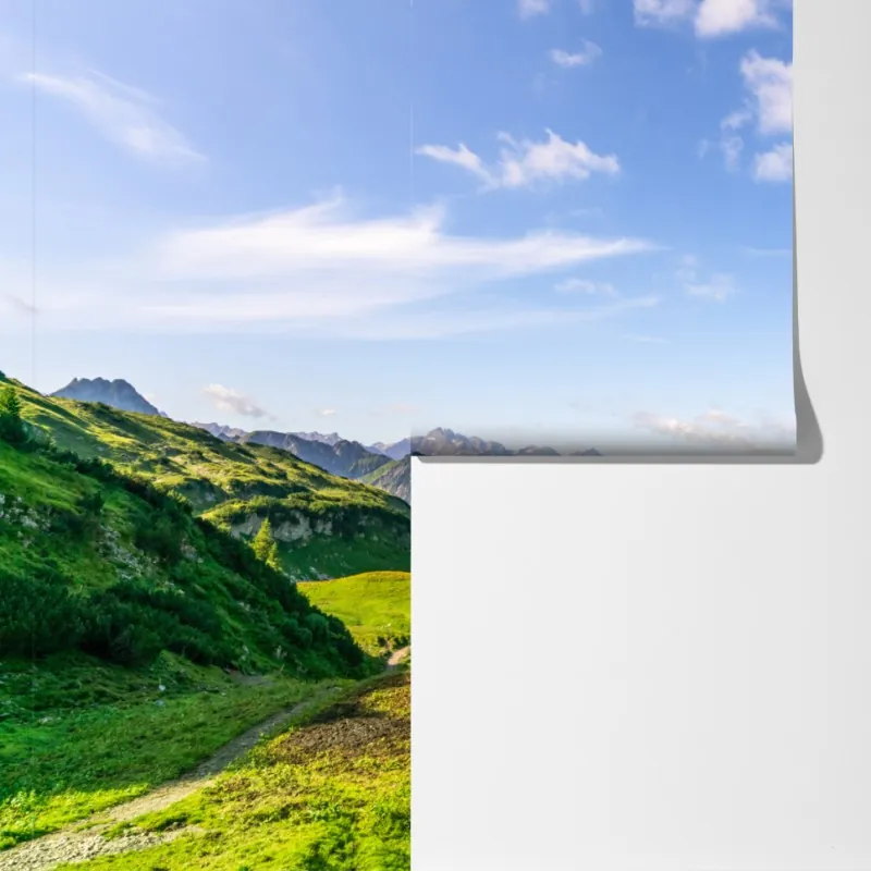 Fototapeta spokojne alpejskie jezioro w górach – Wallissimo® Fototapeta spokojne alpejskie jezioro w górach – Wallissimo®