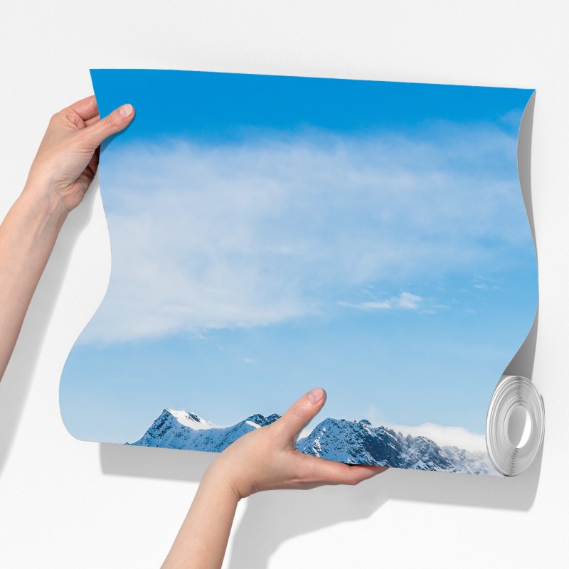 Fototapeta panorama lodowca Kaunertal nad zaśnieżonymi szczytami – Wallissimo® Fototapeta panorama lodowca Kaunertal nad zaśnieżonymi szczytami – Wallissimo®