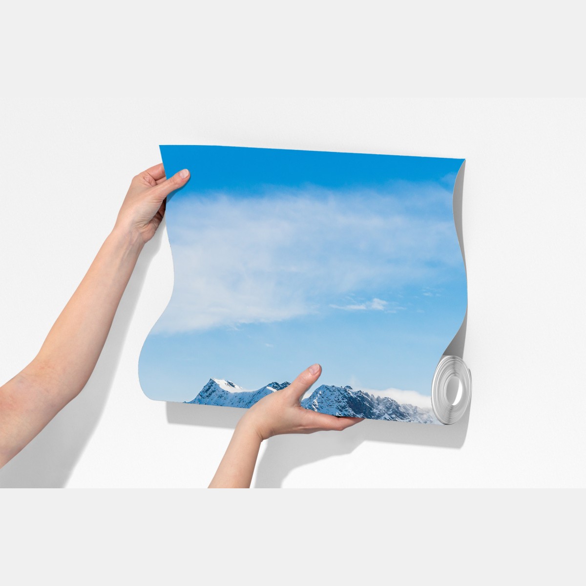 Fototapeta panorama lodowca Kaunertal nad zaśnieżonymi szczytami – Wallissimo® Fototapeta panorama lodowca Kaunertal nad zaśnieżonymi szczytami – Wallissimo®