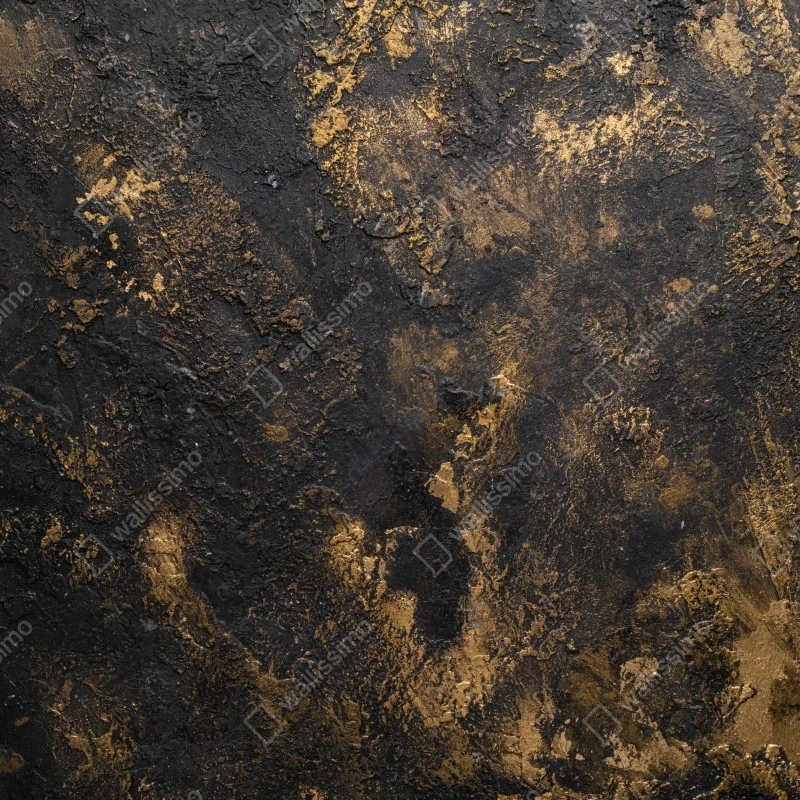 Fototapeta czarno-złota teksturowana abstrakcja ścienna – Wallissimo® Fototapeta czarno-złota teksturowana abstrakcja ścienna – Wallissimo®
