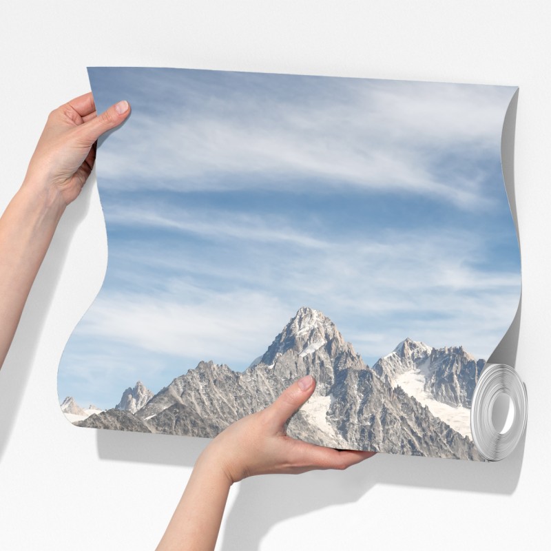 Fototapeta spokojne alpejskie szczyty odbite w jeziorze – Wallissimo® Fototapeta spokojne alpejskie szczyty odbite w jeziorze – Wallissimo®