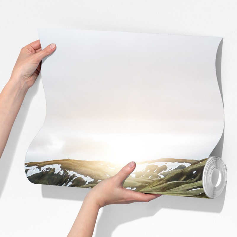 Fototapeta Landmanalaugar malownicza droga na wyżynie – Wallissimo® Fototapeta Landmanalaugar malownicza droga na wyżynie – Wallissimo®