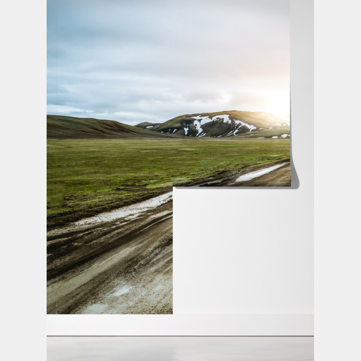 Fototapeta Landmanalaugar malownicza droga na wyżynie – Wallissimo® Fototapeta Landmanalaugar malownicza droga na wyżynie – Wallissimo®