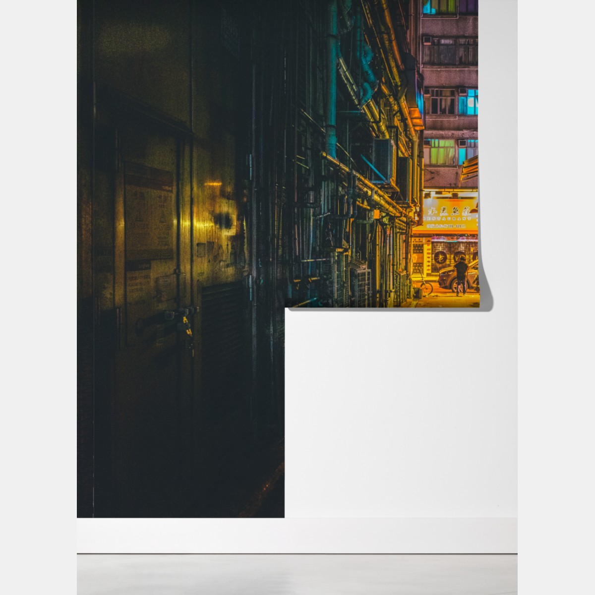 Fototapeta Hongkong neonowy zaułek w nocy – Wallissimo® Fototapeta Hongkong neonowy zaułek w nocy – Wallissimo®