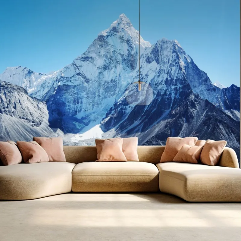 Fototapeta majestatyczny ośnieżony szczyt górski – Wallissimo® Fototapeta majestatyczny ośnieżony szczyt górski – Wallissimo®