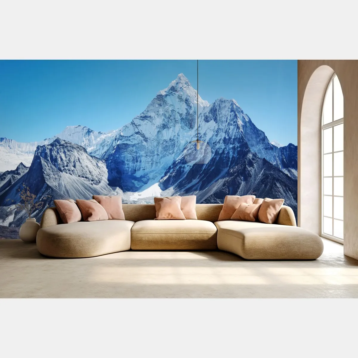 Fototapeta majestatyczny ośnieżony szczyt górski – Wallissimo® Fototapeta majestatyczny ośnieżony szczyt górski – Wallissimo®