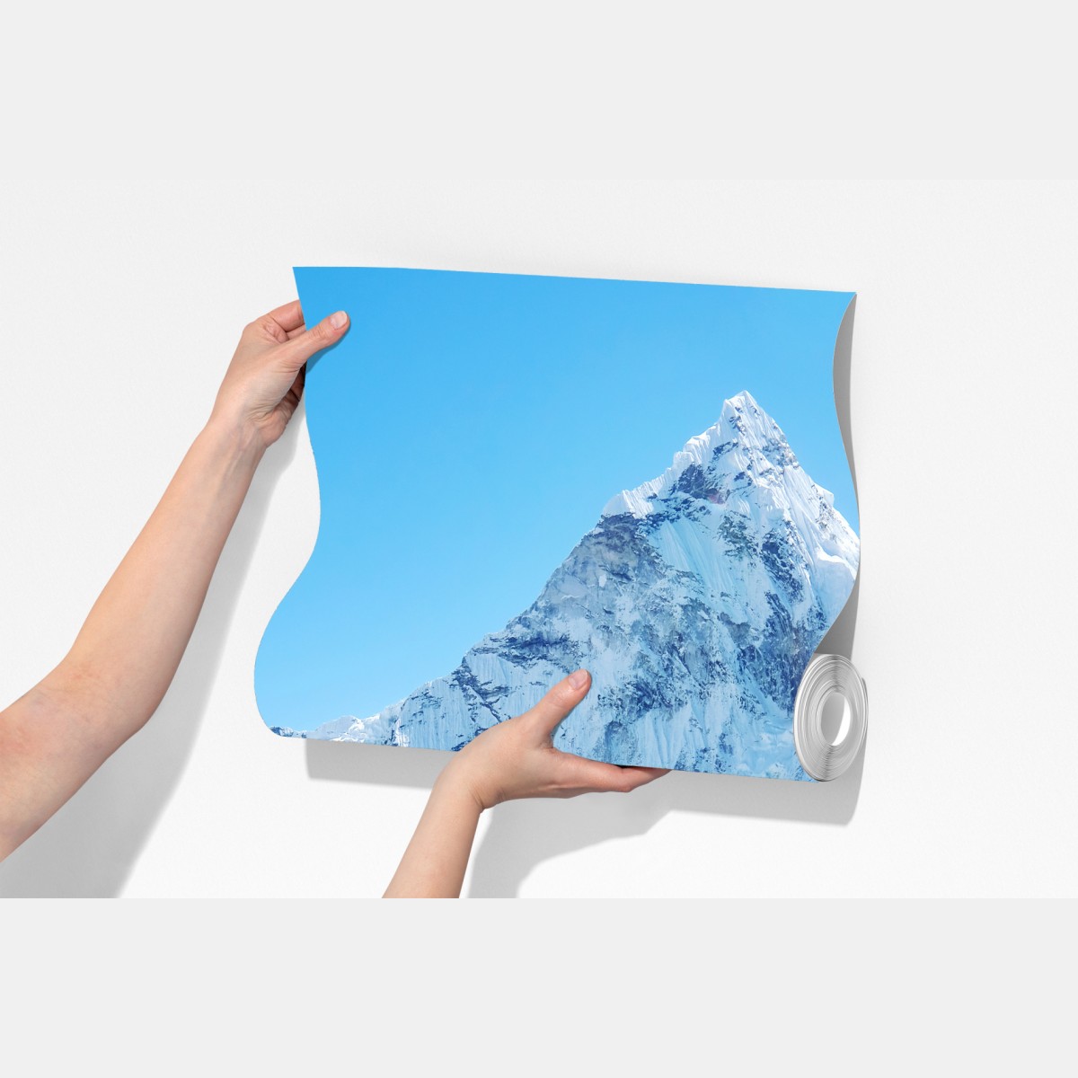 Fototapeta majestatyczny ośnieżony szczyt górski – Wallissimo® Fototapeta majestatyczny ośnieżony szczyt górski – Wallissimo®