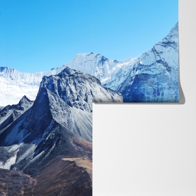 Fototapeta majestatyczny ośnieżony szczyt górski – Wallissimo® Fototapeta majestatyczny ośnieżony szczyt górski – Wallissimo®