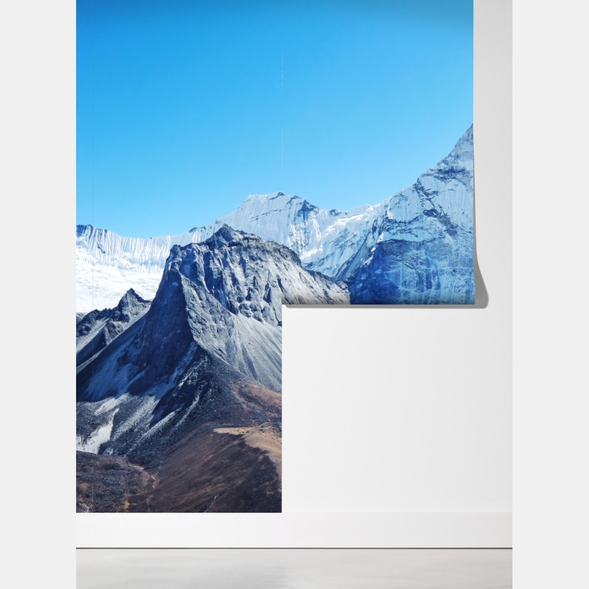 Fototapeta majestatyczny ośnieżony szczyt górski – Wallissimo® Fototapeta majestatyczny ośnieżony szczyt górski – Wallissimo®